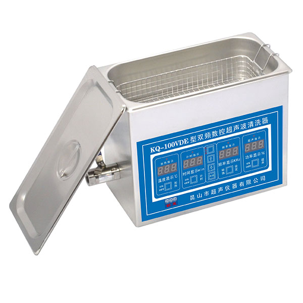 昆山舒美超聲波清洗器KQ-100VDE臺式雙頻數控超聲波清洗機